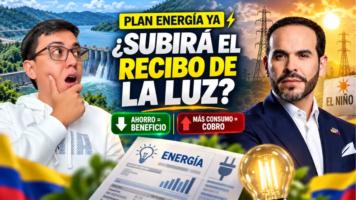 ¿Subirá el recibo de la luz? Gobierno activa premio por ahorrar energía y cobro por mayor consumo 1 Plan Energía YA para incentivar el ahorro y evitar mayor consumo de energía en Colombia